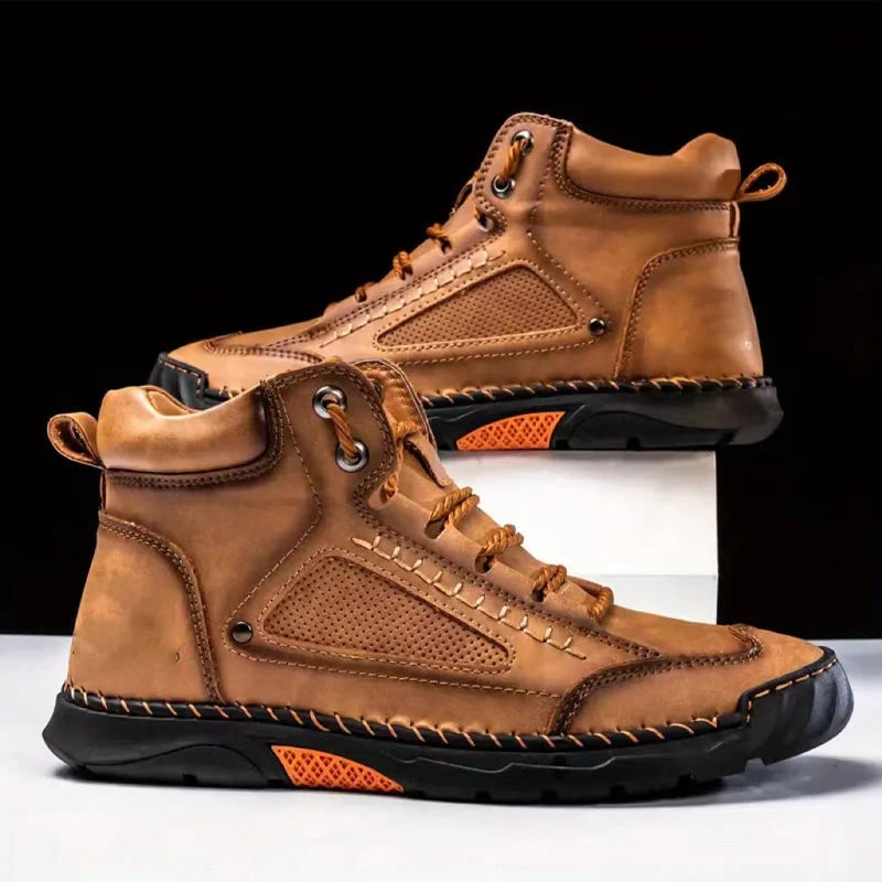 💥Hot Sale💥Stylish Hand-Stitched Flat Sole Men's Boots