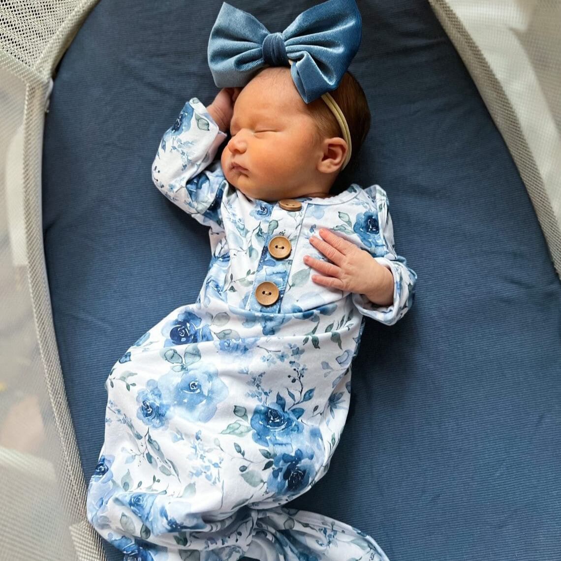 Printed Knot Gowns for Girls | Best Sellers