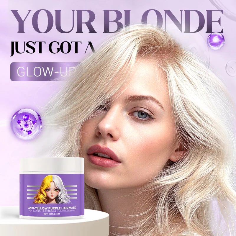 Anti-Yellowing Purple Hair Mask 💜 Say goodbye to Red Highlights! 💜