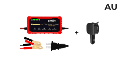 Smart Battery Charger for Car & Motorcycle