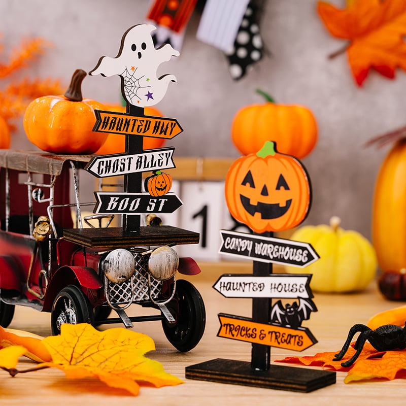 Halloween wooden ornaments