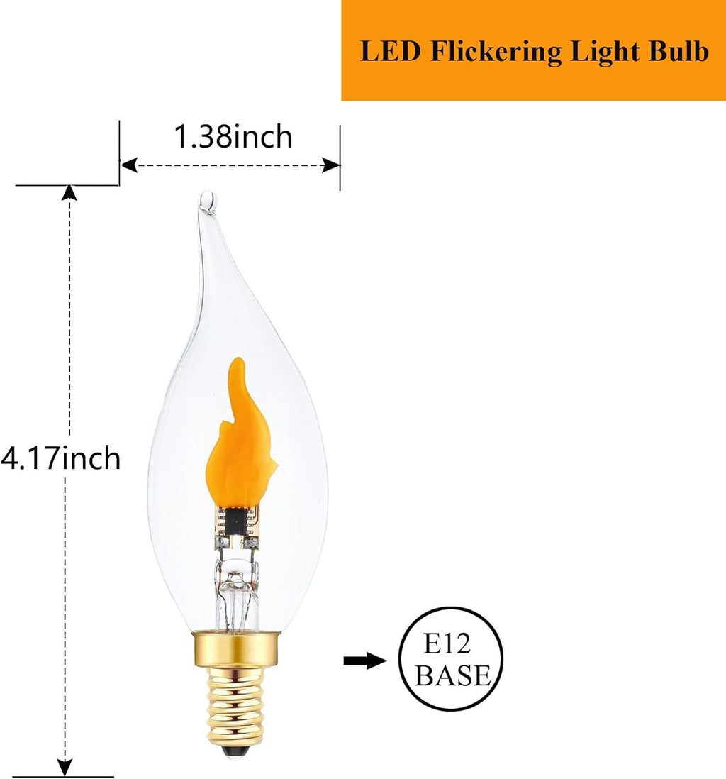 💡LED Flickering Flame Decoration Light Bulbs -Perfect Ambiance for Christmas