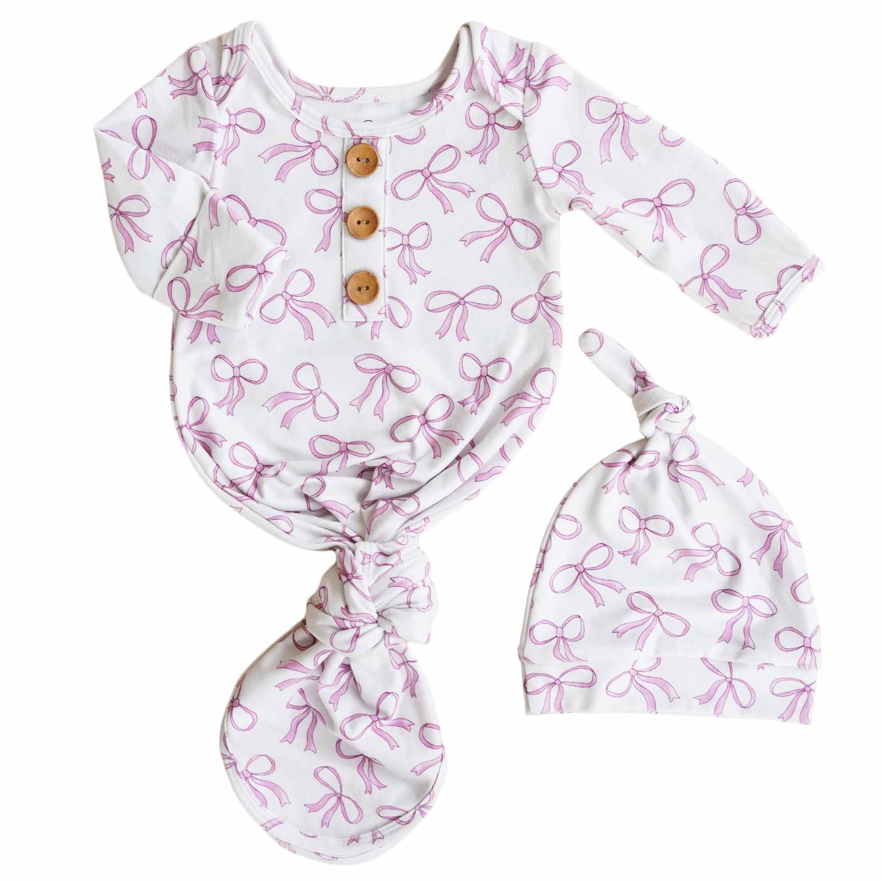 Printed Knot Gowns for Girls | Best Sellers