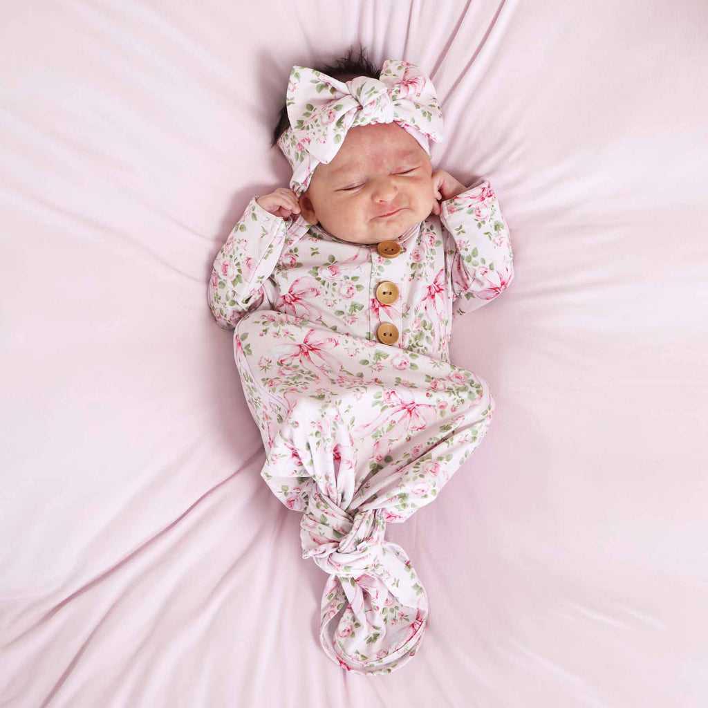 Printed Knot Gowns for Girls | Best Sellers
