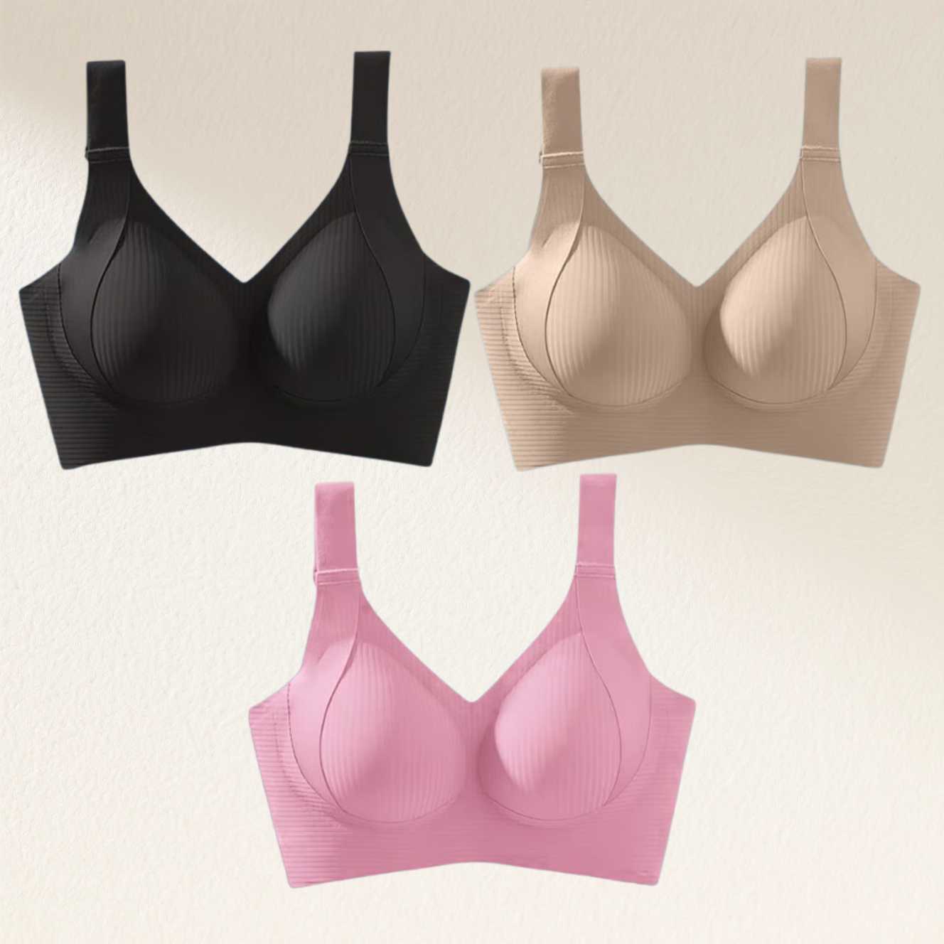🎁Clearance Sale Buy 1 Get 3 Packs🔥 Super firming bra | Wire-free bra 👍 No more sagging breasts (3-Pack Value Set)